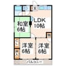 松尾大観マンション 3LDKの間取り