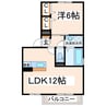 ピソラフィネ 1LDKの間取り
