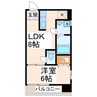 アーバン・ビルドⅠ 1LDKの間取り