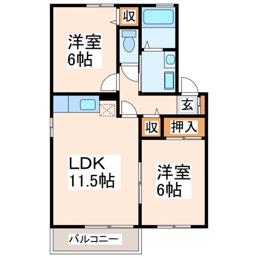 間取図 セジュールすみれ