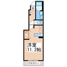 スカイハウス 1Kの間取り