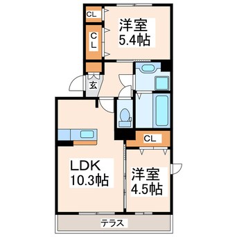 間取図 リバプールコート