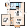シャルマン･ヴィラ 2LDKの間取り