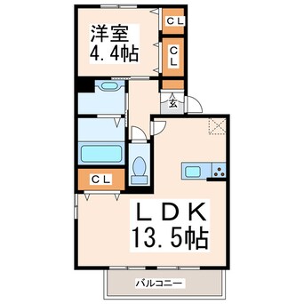 間取図 サニーハイツウチダ