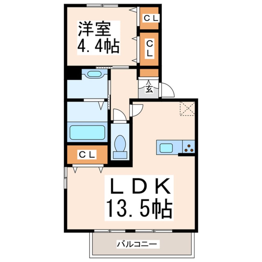 間取図 サニーハイツウチダ