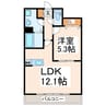 クロノス25上熊本 1LDKの間取り