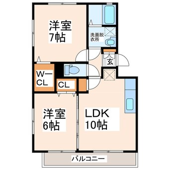 間取図 オッツ白坪