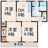 ローズヒル 3DKの間取り