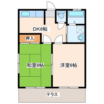 間取図 リバーサイドミヤモト