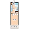 熊本市営バス/蓮台寺 徒歩4分 3階 築27年 1Kの間取り