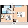 鹿児島本線/熊本駅 徒歩22分 1-2階 築14年 1LDKの間取り