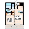 スカイパレ 1LDKの間取り