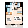 フェリーチェ熊本駅西 1LDKの間取り