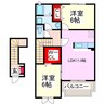 グレイスai 2LDKの間取り