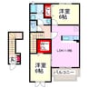 グレイスai 2LDKの間取り