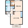 ウィルモア城山 1LDKの間取り