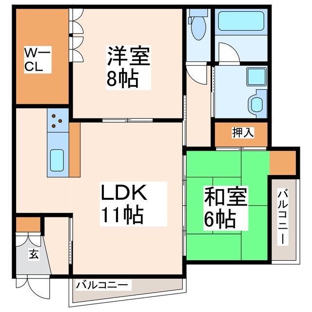 間取り図 タウンハウス田崎