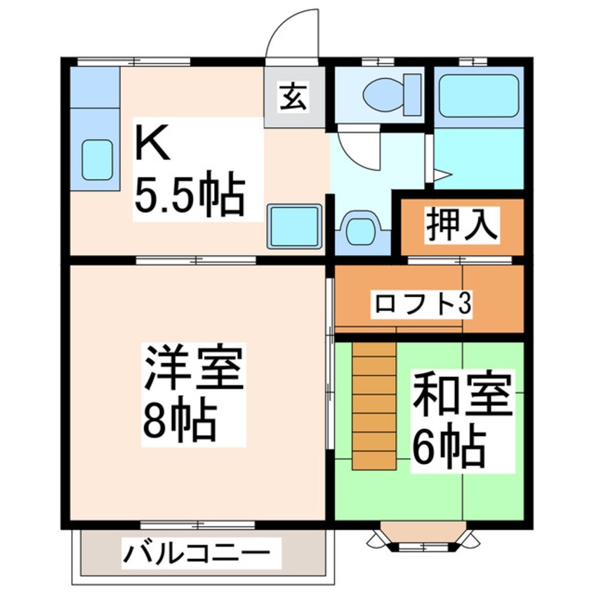 間取図 サンハイツ高橋