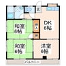 山彦ビル 3DKの間取り