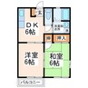 長命ハイム 2DKの間取り