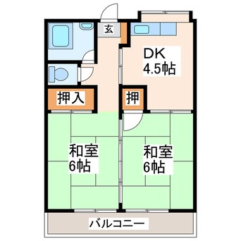 間取図 サンハイツ