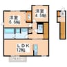 D-room中原町 2LDKの間取り