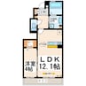 D-room花園 1LDKの間取り