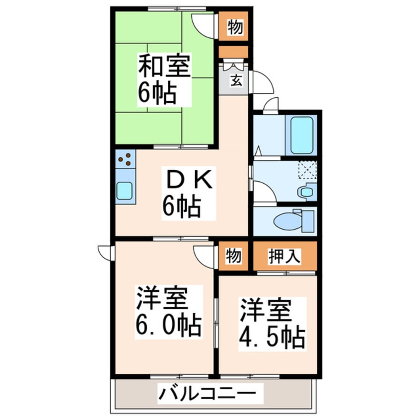 間取図 レジデンスAK