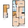 フレスコ池上Ｂ 2LDKの間取り