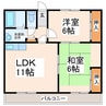 ロイヤルマンション 2LDKの間取り