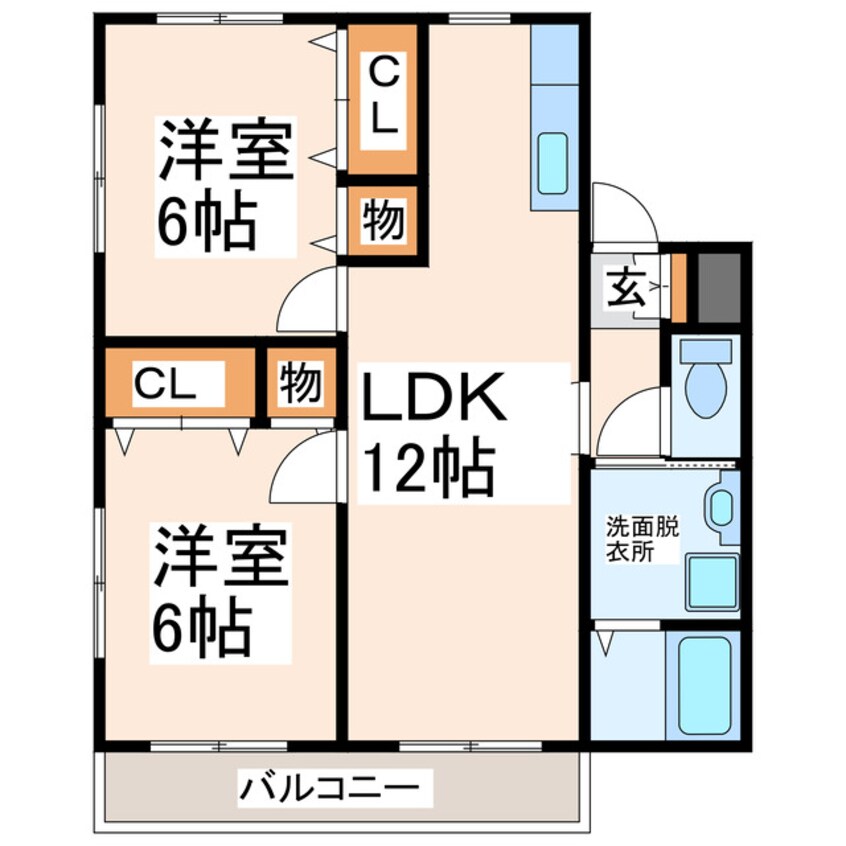 間取図 ウエストヴィレッジⅠ