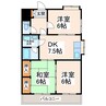 グランピアマンション建山 3DKの間取り