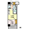 D‘プレイス九品寺 1LDKの間取り
