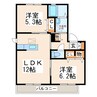 リバティーサンシャイン 2LDKの間取り