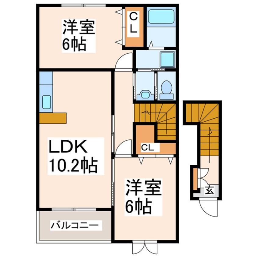 間取図 フォルシュⅠ・Ⅱ