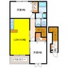 フォルシュⅠ・Ⅱ 2LDKの間取り