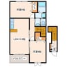 フォルシュⅠ・Ⅱ 2LDKの間取り