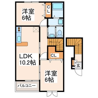 間取図 フォルシュⅠ・Ⅱ