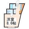 米BUILDING 1Rの間取り