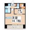 クロノス39京町本丁 1LDKの間取り