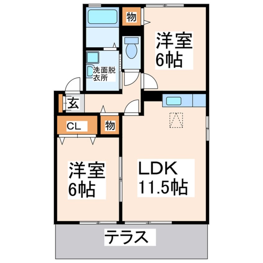 間取図 ジュネブA・B