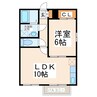 フルマーチＫ 1LDKの間取り