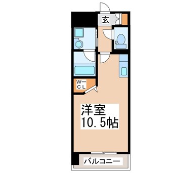 間取図 熊本市電Ｂ系統<熊本市交通局>/杉塘駅 徒歩4分 4階 築5年