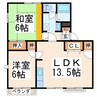コーポエンゼルB(池田) 2LDKの間取り