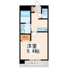 クロノス41新町Ⅳ 1Kの間取り