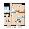 アルリシャー島崎 2LDKの間取り