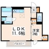 サン・クレール 1LDKの間取り