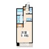 クロノス42新町Ⅴ 1Kの間取り