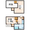熊本市電Ｂ系統<熊本市交通局>/段山町駅 徒歩8分 1階 築6年 1Rの間取り
