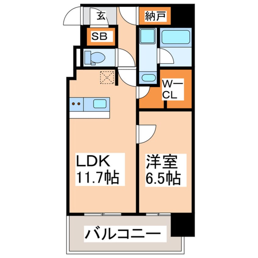 間取図 RJRプレシア熊本駅前
